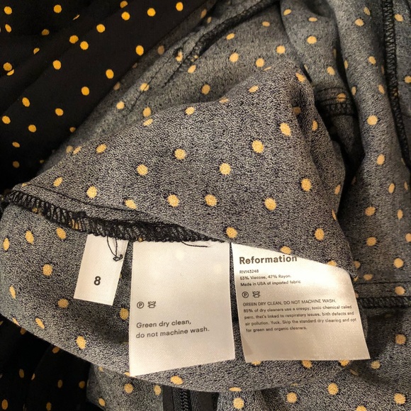 Reformation Mabel Midi Dress Size 8 - Picture 7 of 8